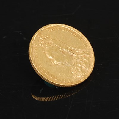 Lot 148B - A Victorian gold sovereign, dated 1893.