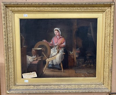 Lot 616 - James Kyd (active 1855-1875) 
Spinning maid in...