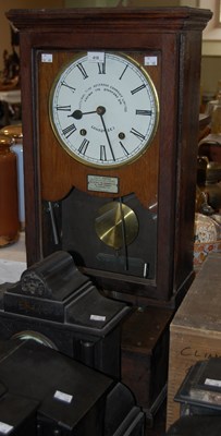 Lot 418 - A vintage 'National Time Recorder Company...