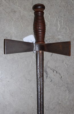 Lot 516 - An antique Masonic sword, with double edged...