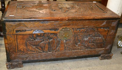 Lot 699 - An early 20th century Chinese camphorwood...