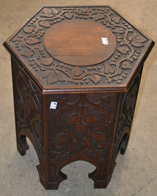 Lot 703 - An early 20th century Moorish style side table...