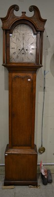 Lot 683A - A George III oak longcase clock, JAS. Cameron,...