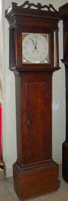 Lot 722 - A George III oak longcase clock, W. Packer,...