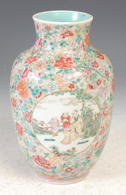 Lot 141A - A Chinese porcelain famille rose millefleurs...