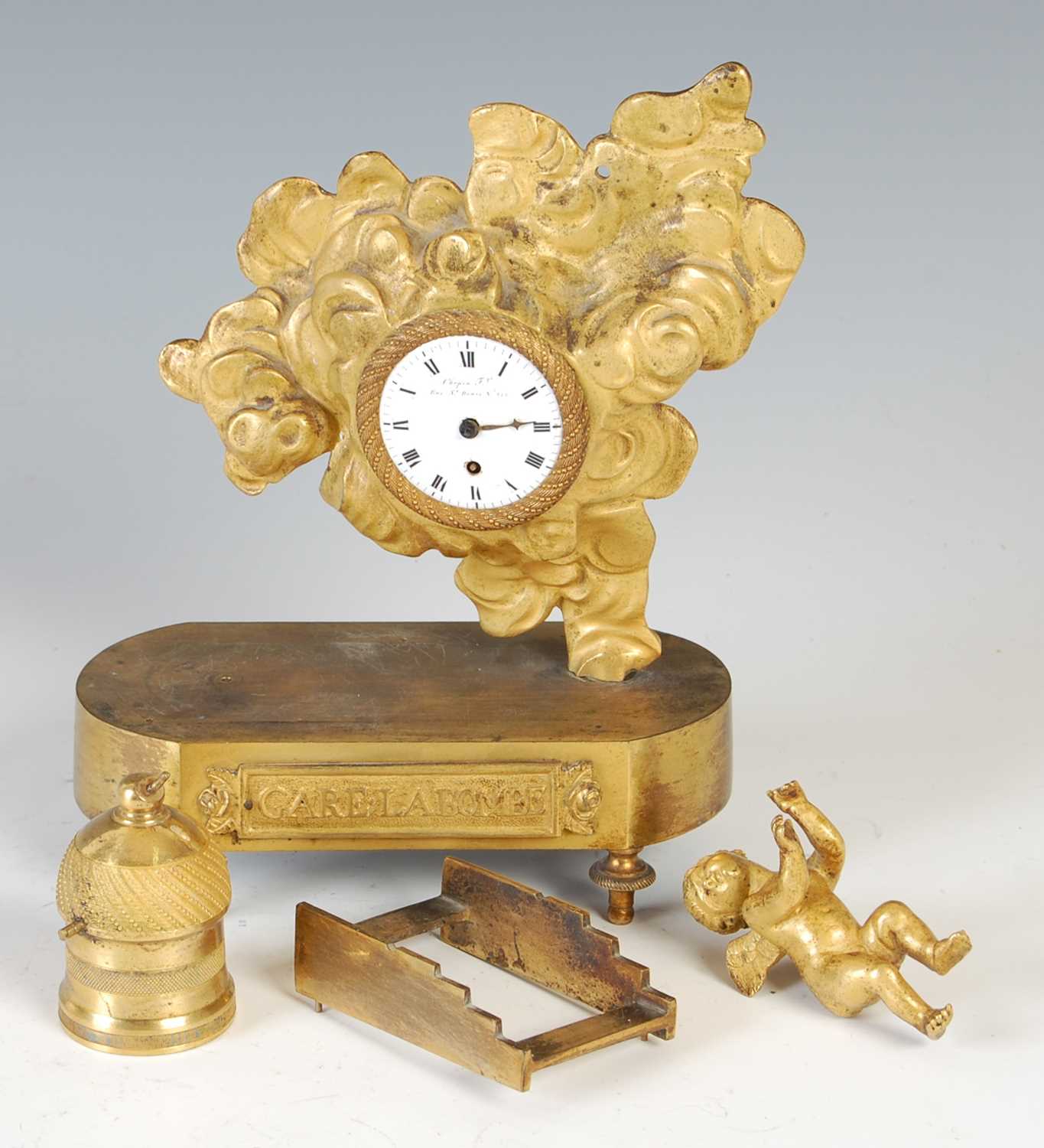 Lot 220 - An early 19th century French ormolu miniature...