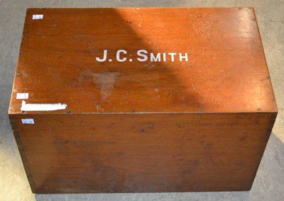 Lot 1066 - An early 20th century camphorwood Kist with...