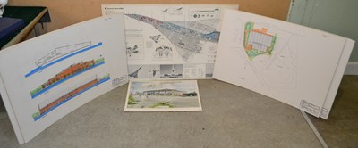 Lot 1083 - A group of eight cardboard posters to include...