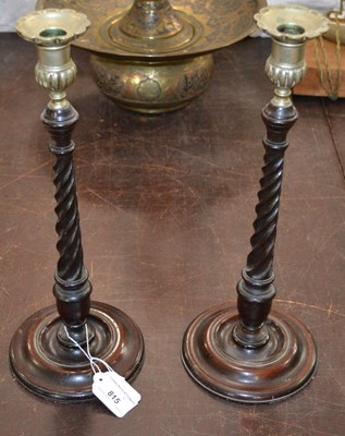 Lot 815 - A pair of George III style mahogany...