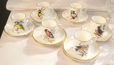 Lot 754 - A Hammersley part coffee set with gilt edges,...