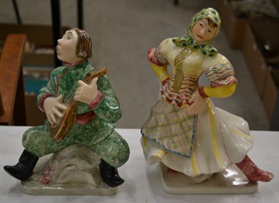 Lot 733 - A GoldScheider Staffordshire porcelain figure...