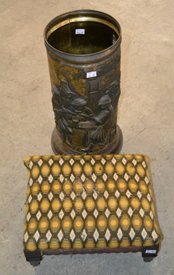 Lot 1087 - A 19th/ early 20th century brass stick stand...