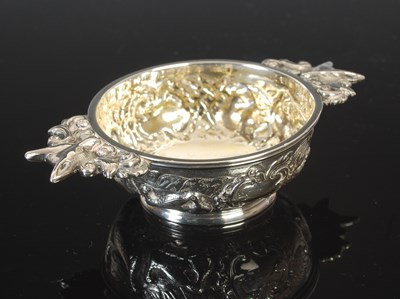 Lot 95 - A George IV Scottish silver quaich of good...