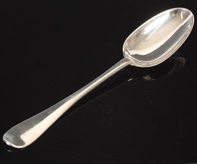 Lot 28 - A George II Scottish silver tablespoon, by...