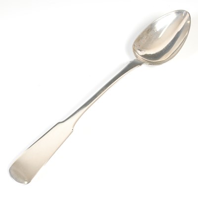 Lot 4 - A Scottish provincial silver serving spoon, by...