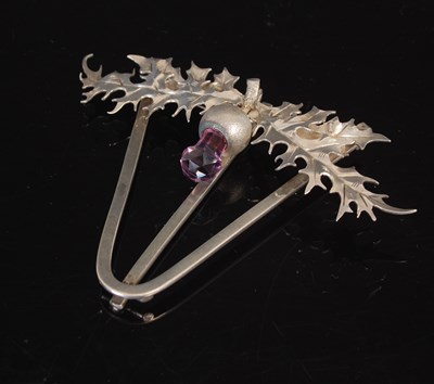 Lot 79 - A Scottish provincial silver menu stand, by...