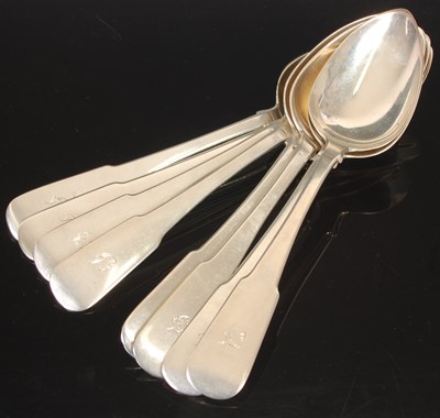 Lot 167 - A set of eight Scottish provincial silver...