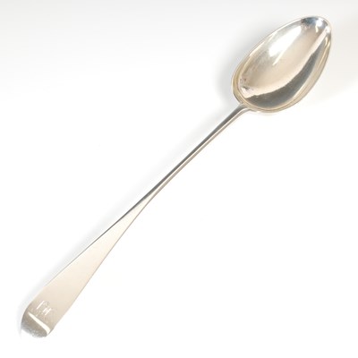 Lot 9 - A Scottish provincial silver serving spoon, by...