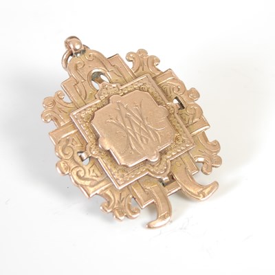 Lot 78 - A 9 carat gold prize medal, by James Fenton,...