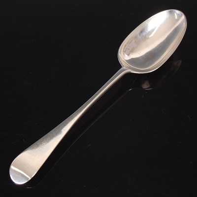 Lot 32 - A Scottish provincial silver tablespoon, by...