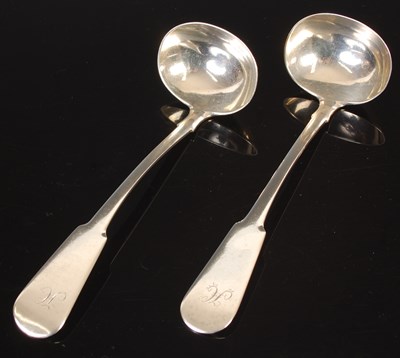 Lot 207 - A pair of Scottish provincial silver toddy...