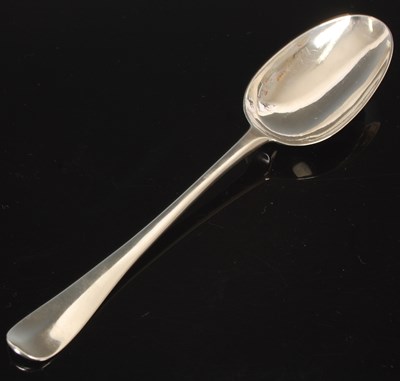 Lot 26 - A George II Scottish silver tablespoon, by...
