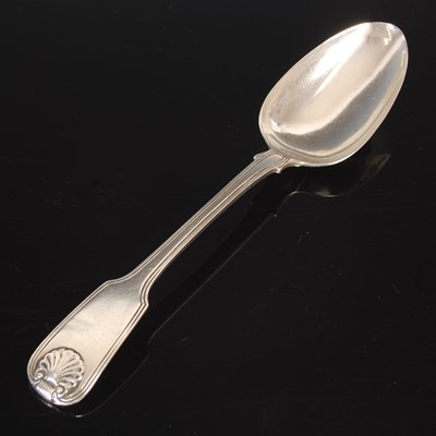 Lot 18 - An Indian Colonial silver tablespoon, by...