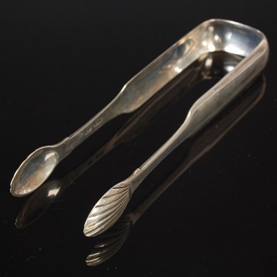 Lot 110 - A pair of Scottish provincial silver sugar...