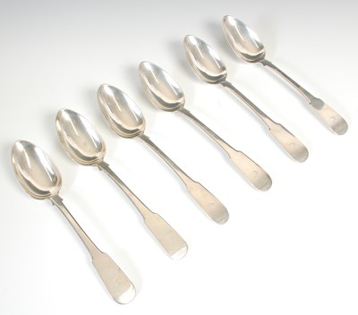 Lot 149 - A set of six Scottish provincial silver...