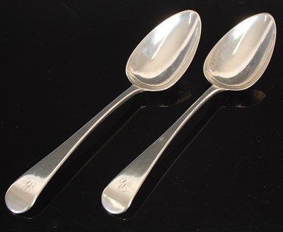 Lot 123 - A pair of Scottish provincial silver...