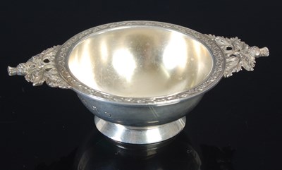 Lot 94 - A Victorian Scottish silver miniature quaich,...