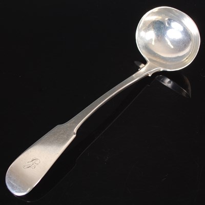 Lot 186 - A Scottish provincial silver toddy ladle, by...