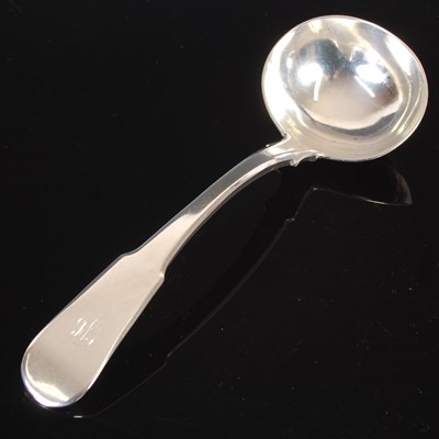Lot 190 - A George IV Scottish silver sauce ladle, by...