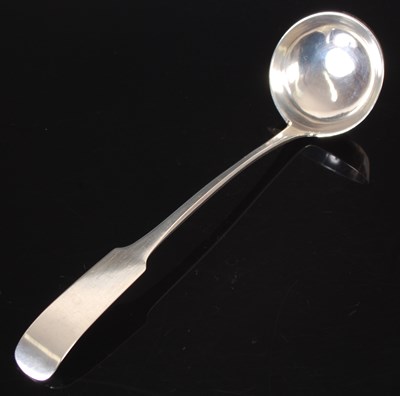 Lot 206 - A Scottish provincial silver toddy ladle, by...
