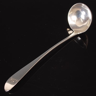 Lot 187 - A Scottish provincial silver toddy ladle, by...
