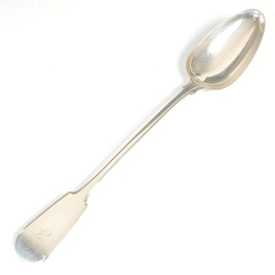 Lot 8 - A Scottish provincial silver serving spoon, by...