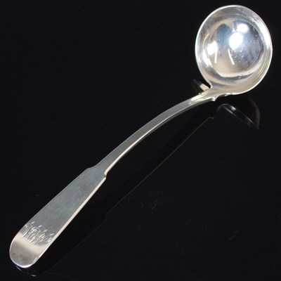 Lot 188 - A Scottish provincial silver toddy ladle, by...