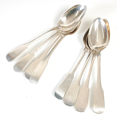 Lot 158 - Seven various Scottish provincial silver...