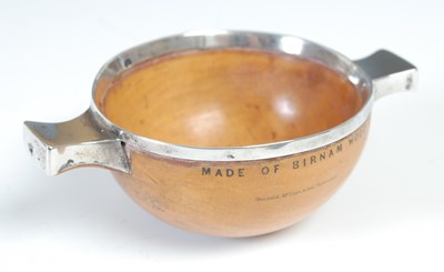 Lot 96 - A 19th century Scottish sycamore quaich, with...