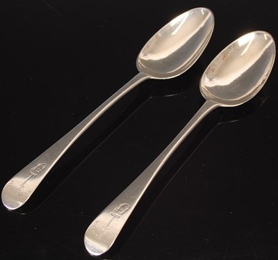 Lot 136 - A pair of Scottish provincial silver...