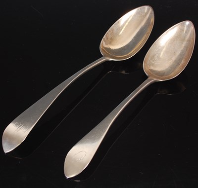 Lot 125 - A Scottish provincial silver tablespoon, by...