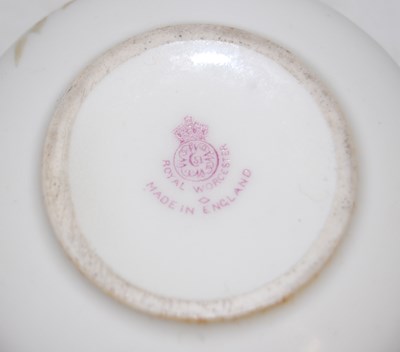 Lot 26 - A Royal Worcester hand-painted porcelain...