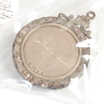 Lot 76 - A Scottish silver prize medal, by MacKay &...