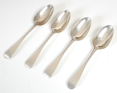 Lot 173 - A set of four George III Scottish silver...