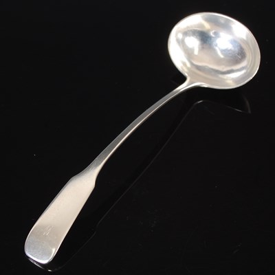 Lot 210 - A Scottish provincial silver toddy ladle, by J...