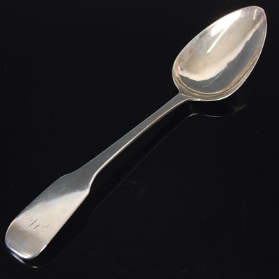 Lot 40 - A Scottish provincial silver tablespoon, by J...
