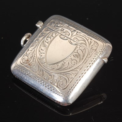 Lot 91 - A silver vesta case, by Robert Pringle,...