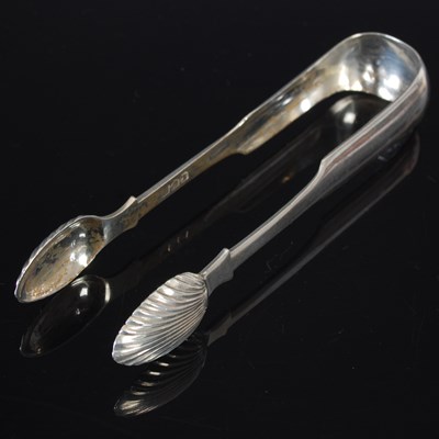 Lot 101 - A pair of Scottish provincial silver sugar...