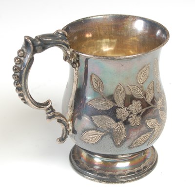 Lot 98 - A Late Victorian silver christening mug, by...