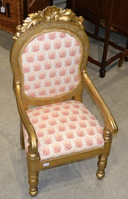 Lot 1081 - A 20th century child's armchair in the French...